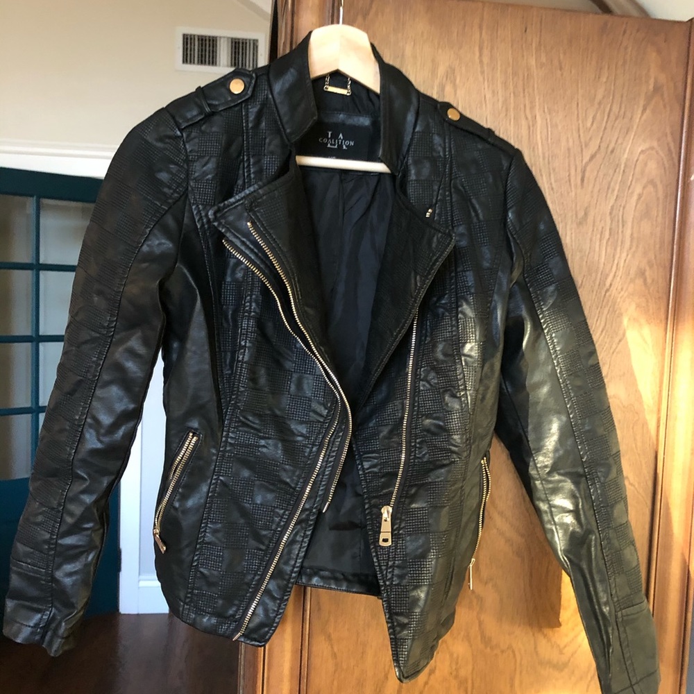 Vegan Leather Black Jacket